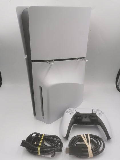 Playstation 5 Slim Console, 1TB, White, Unboxed with Controller
