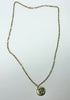 9ct yellow gold St Christoper with twist chain 22"