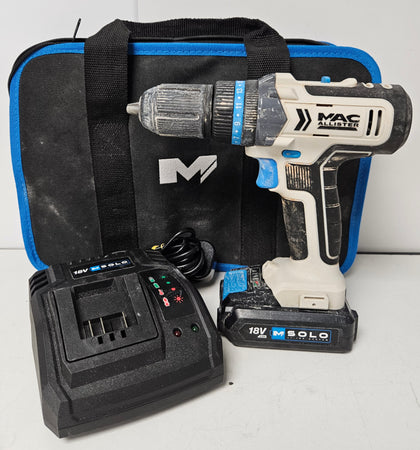 *Collection Only* Mac Allister Li-Ion Brushed Cordless Combi Drill Mcd18-Li-2