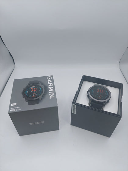 Garmin Fenix E GPS 47mm Multisport Smartwatch - Slate Grey and Black, A