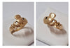 9 Carat Gold Claddagh Ring Size O/P