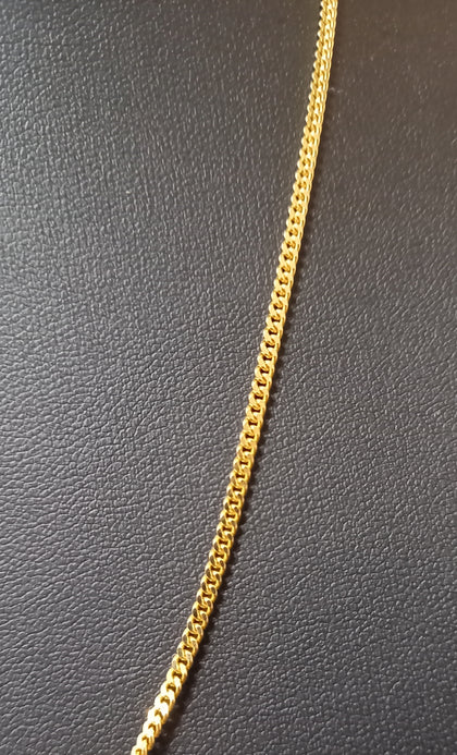 18ct Gold Curb Chain 9.02g 24