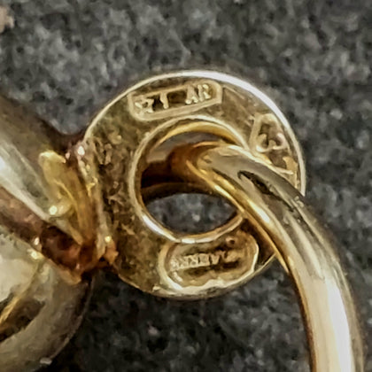 9ct Uno A Erre 375 Yellow Gold Vintage c.1986 Cornucopia Horn of Life Pendant