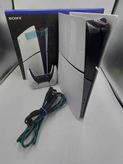 PlayStation 5 Slim Digital Edition Console 1TB White Boxed With Original White Controller