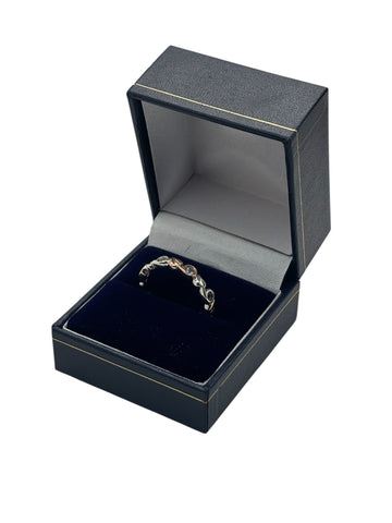 Clogau Rose Gold/Silver Ring - 2.5g - 9ct - 925 - Size Q