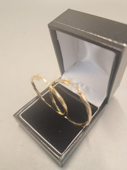 Gold Earring 375 9ct 1.4G Diameter of Earring are 30mm
