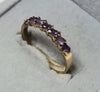9ct Gold Amethyst Ring Size "S"