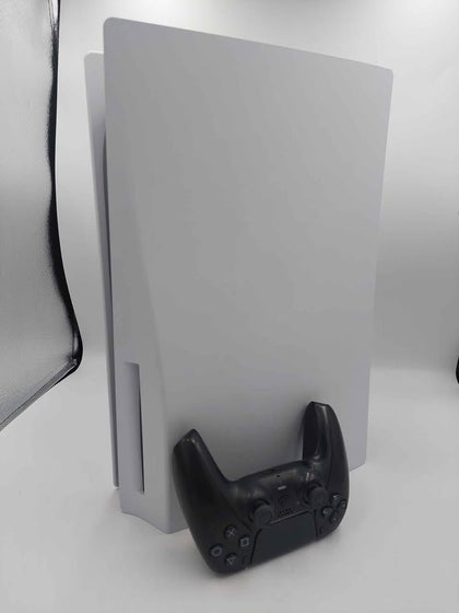 PlayStation 5 Console, 825GB, White, With Black Pad, Unboxed