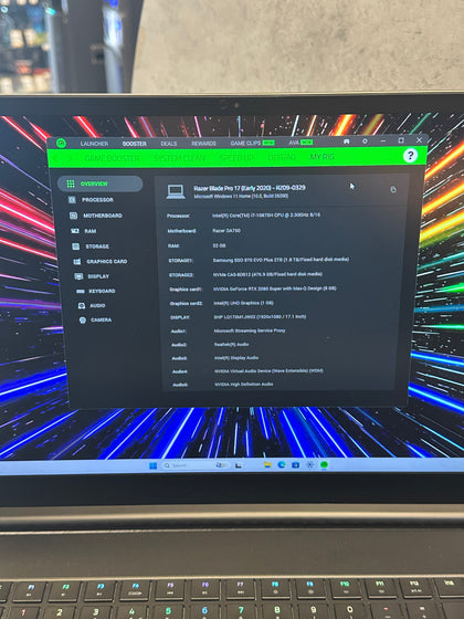 Razer Blade 17 Pro 2020 2TB SSD + 512GB SSD Intel i7-10875H 32GB Ram RTX 2080