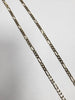 9ct Yellow Gold Figaro Chain - 22" - 7.38G - Hallmarked **Needs a New Clasp**