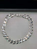 Hallmarked 925 8.5" Flat Curb Bracelet 18.5 grams with box