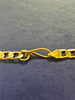 9ct Gold Curb Necklace Apx 15g (18")