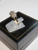 9ct Yellow Gold Ring with Clear Stones - 1.51g - Size M - Hallmarked