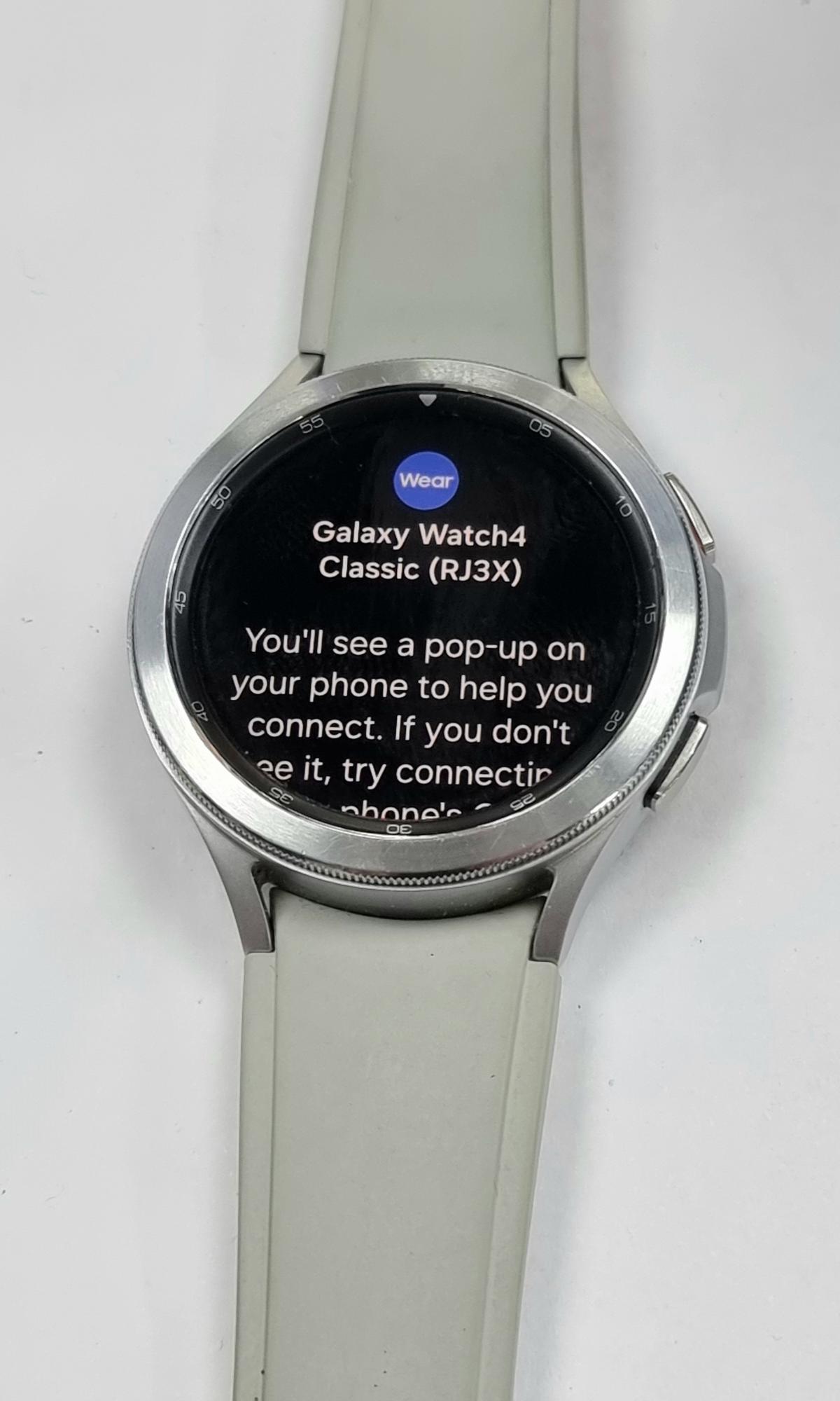 galaxy watch gear 4 Samsung Watch4 Sm-r890 46mm Classic Gps Smartwatch Silver Farbe:TEAL-BLUE MAT Full Suspension Cube Stereo as you work out Electric Hydraulic PTO