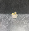 9ct White Gold Gents Stone Ring (Size P), 8.6g