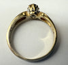 9ct yellow gold solitaire diamond ring size L