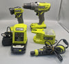 Ryobi Tool Set Drill, FlashLight, TOOL With Bag, 2 Bats And Charger