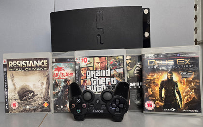 Sony Playstation 3 Slim Console, 120GB ***Bundle***