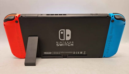 Nintendo Switch Console, 32GB + Neon Red/Blue Joy-Con (crack in screen protector, immaculate underneath)