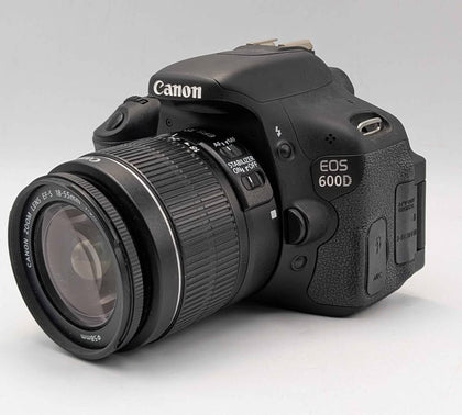 Canon EOS 600D SLR 18-55mm Digital Camera W/ Canon EF 75-300m f/4-5.6 III Black Lens, W/ Accessories