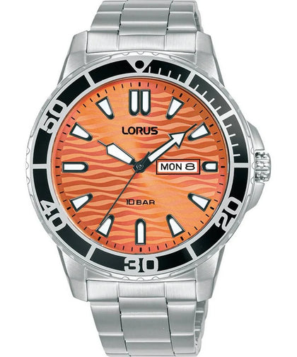 Lorus Men's Sports Orange Dial Watch ***Summer Sales***