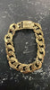9ct vintage bark effect bracelet 9"