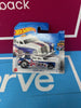 Hot Wheels Cockney Cab II (White & Blue) 10/10 HW Metro 2022 - 102/250 (Short Card) - Comes in A KLAS Car Keeper Protective Collectors Case - HCX10