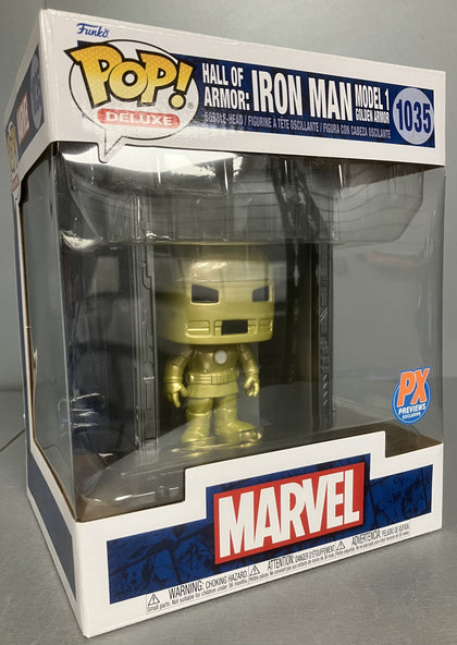** Collection Only ** Funko Pop! Marvel: Iron Man Hall of Armor Model 1 Deluxe Vinyl Figure #1035