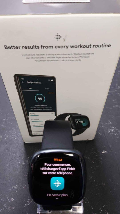 Fit bit versa 4 fitness Smartwatch black/grap.