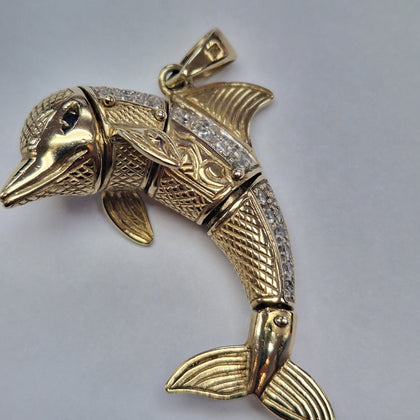 9CT GOLD DOLPHIN PENDANT