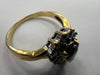 18CT GOLD DIAMOND AND SAPPHIRE RING SIZE O