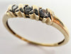 9ct yellow gold and diamond ring size V