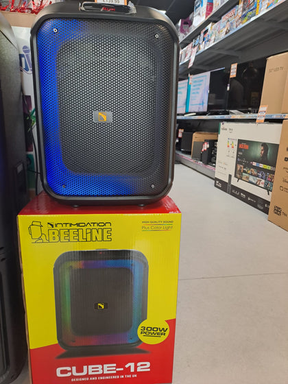 Intimidation Beeline Cube 12 Bluetooth Speaker inc Wireless Microphone