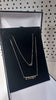 9ct Yellow Gold Thin Chain Necklace With "STACEY" - 16" Long - 0.66 Grams