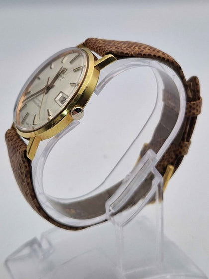 Vintage 1960's Tissot Visodate Seastar Seven Manual Wind Automatic Unboxed W/ Generic Leather Strap