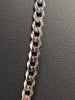 9ct White Gold Curb Chain 18"