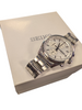 Seiko chronograph steel bodied watch boxed with booklets