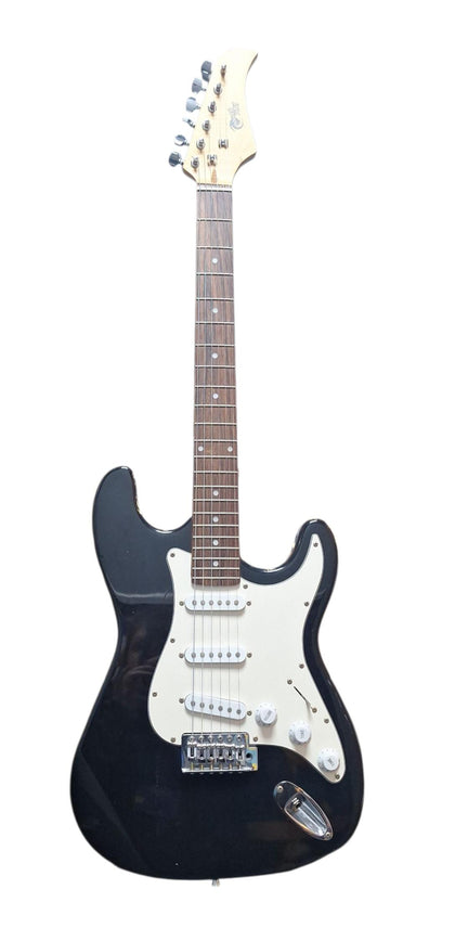 Power Play Black & White Electric Guitar