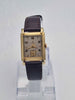 Vintage Omega Tank Style Watch – Gold Plated – 1940s – Manual Wind – Art Deco Design - Unboxed With Generic Leather Strap
