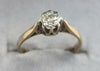 9ct Gold Diamond ring Size M1/2