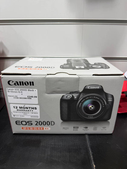 Canon EOS 2000D Black + 18-55mm IS II
