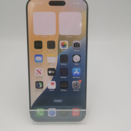 Apple iPhone 16 Pro Max 256GB Black Titanium Unlocked 100% Battery Health SMALL CRACK ON BOTTOM LEFT CORNER