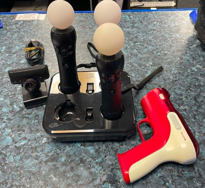 Sony PlayStation Move gaming hardware setup