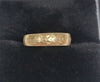 18ct Yellow Gold Patterned Band Ring - 3.34G - Size J - Hallmarked