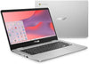 ASUS Chromebook C424 14" Intel Celeron N4020 1.1GHz, 4GB RAM, 64GB eMMC, Chrome OS, Silver ** Unboxed **