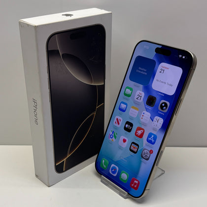 Apple iPhone 16 Pro Max Unlocked Model A3296 512GB in Natural Titanium Boxed