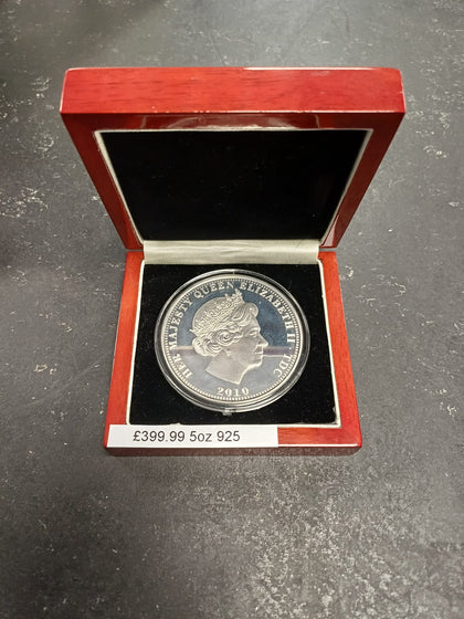 Prince William & Kate Middleton Royal Engagement Commemorative Issue 5oz Ten Pound Silver Coin (925)