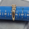 9ct Gold Love Ring With Diamond Size O1/2