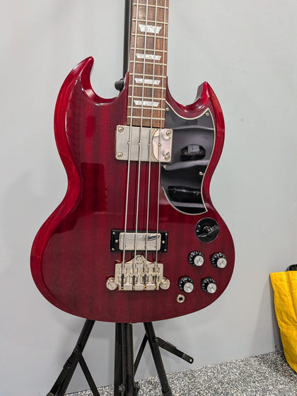 Epiphone EB-3 SG 4 string bass guitar red wood