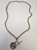 Sterling Silver Belcher Chain with T-Bar Pendant 18”